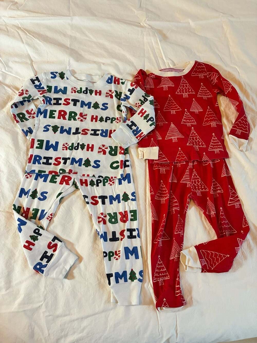 Toddler Boys Girls Christmas Pajama Set Size 2T Bundle of 2